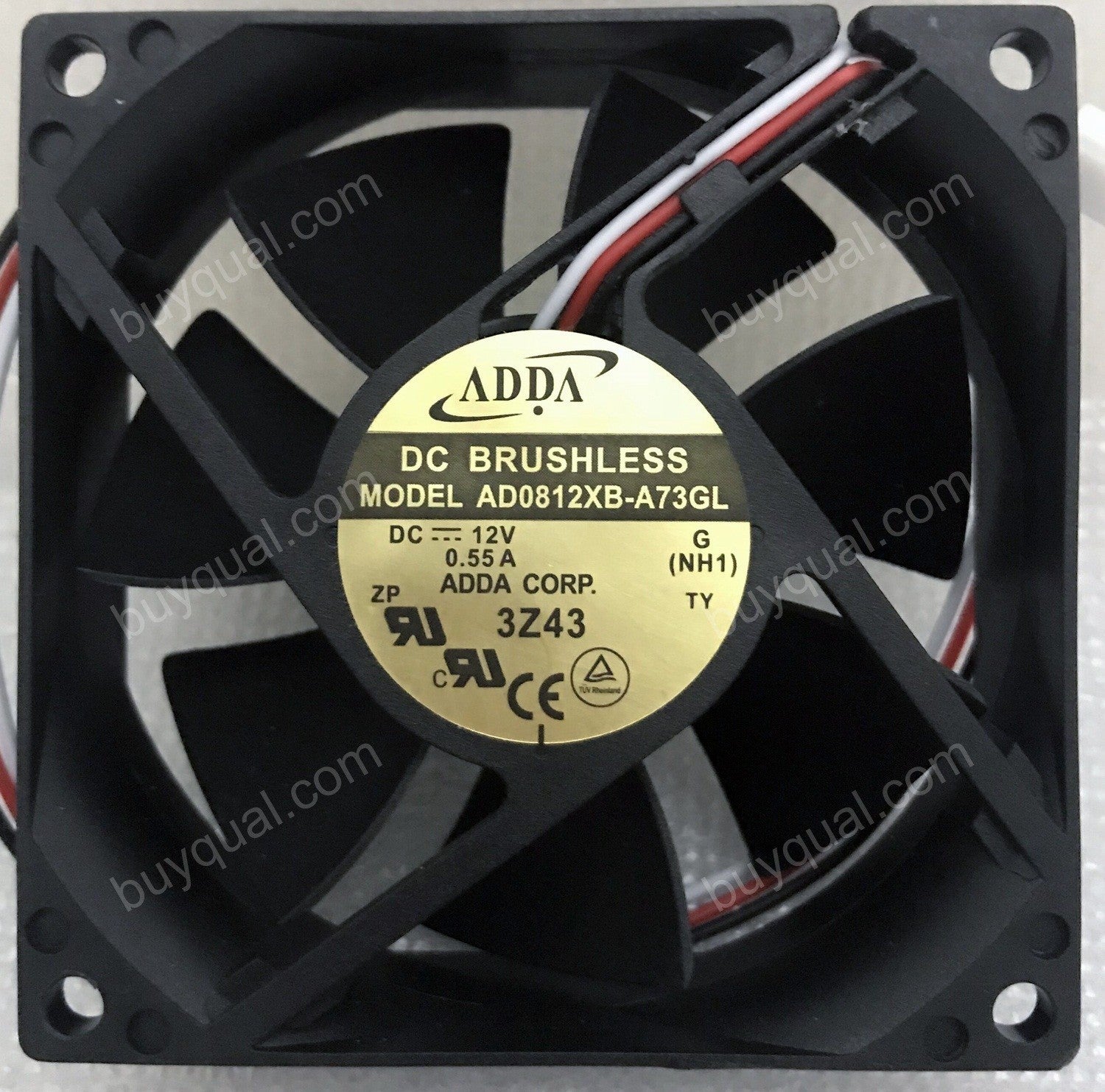 ADDA AD0812XB-A73GL 12V 0.55A 3wires Cooling Fan ADDA AD0812XB-A73GL 12V 0.55A 3wires Cooling Fan